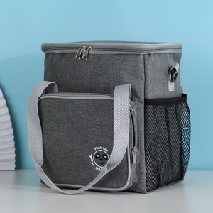 Large Capacity Portable Soft Cooler Bag Outdoor Thermal Insulation Aluminum Foil Bag Lunch Box For Cooperative Partner Family