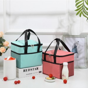 New Large-capacity Square Portable Ice Pack Outdoor Picnic Bag Simple Thick Aluminum Foil Insulation Bag