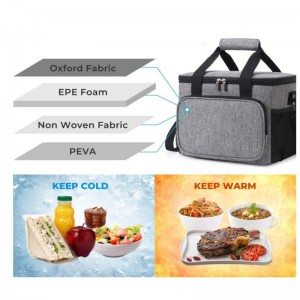 Accept Customized Logo Hign Quality Picnic Cooler Soft Box Lunch Cooler Bag For Camping