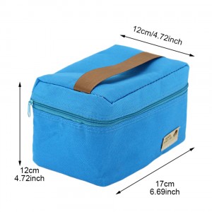 Custom Cooler Tote Bag Portable Waterproof Leakproof Lunch Bag Small Foldable Outdoor Picnic Bag Insulated Food Container