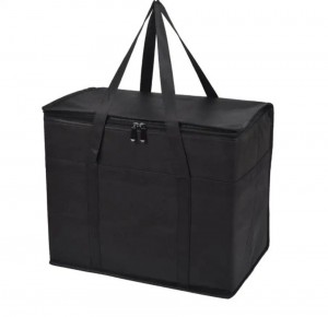 Large Capacity Foldable Oxford Insulated Lunch Bag Portable Container Picnic Bag Food Delivery Cooler Bag With Handle