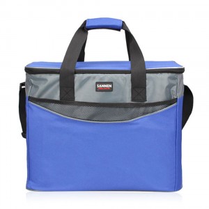 Wholesale New Design Custom Logo Non Woven Cooler Bag Large Capacity Foldable Fresh Food Container Picnic Bag