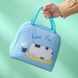 Kids Cartoon Bento Bag Thickened Aluminum Portable Insulated Lunch Cooler Box 2024