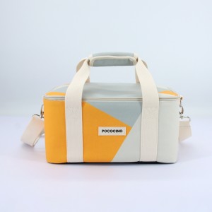 Outdoor Thermal Lunch Bag Travel Cooler Bag Travel Folding Picnic Bag with Shoulder Strap