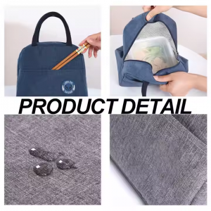 Custom Logo Kids Lunch Bento Bag Waterproof Aluminum Foil Insulated Portable Picnic Cooler Fashionable Summer Meal Bags