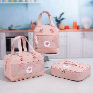 Custom Waterproof Backpack Cooler Thermal Insulated Delivery Bag Bike Big Restaurant For Hot And Cold Food Pizza Pink Reflective