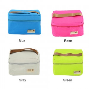 Custom Cooler Tote Bag Portable Waterproof Leakproof Lunch Bag Small Foldable Outdoor Picnic Bag Insulated Food Container