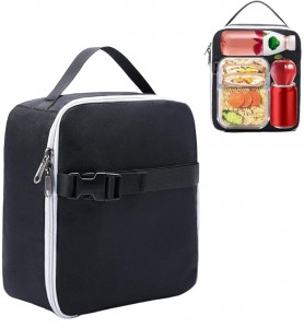 New Fashion Customizable Reusable Picnic Bag Soft Leakproof Waterproof Lunch Bag Portable Insulated Food Container Tote