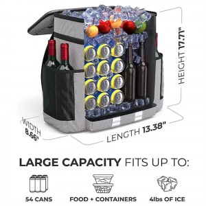 Waterproof Insulated Cooler Bag Large Capacity Leakproof Lightweight Lunch Backpack Custom Logo Food Container