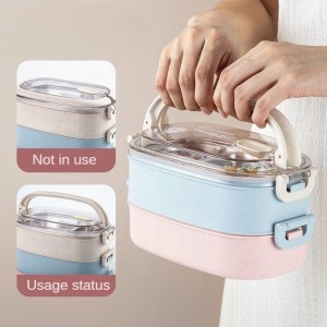Hot Selling Portable Insulated Bento Sealed And Leak-Proof Kids Lunch Box Set With Bag