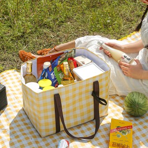 Outdoor Large-capacity Picnic Bag High-quality Food Organizer Insulated Lunch Bag Picnic Tote Bag