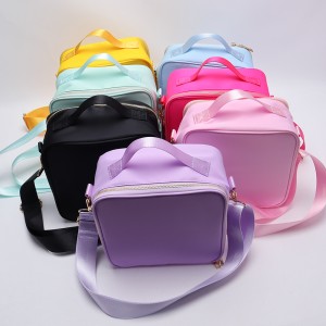 Candy Color Waterproof Nylon Back To School Girls Boys Duralble Women Lunch Prepar Travel Insulated Portable Picnic Cooler Bags