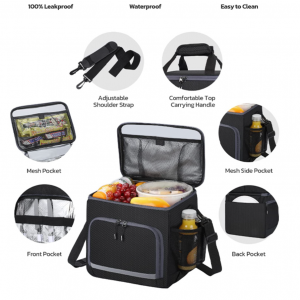 Custom High Quality Lunch Sublimated Bag Office Outdoor Food Picnic Insulated Cooler Lunch Bags For Adults Sublimation Lunch Bag