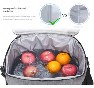 Custom Cooler Bag For Outdoor Camping Insulation Bento Picnic Tote Bag With Single Shoulder Strap Peva Oxford Portable Lunch Bag