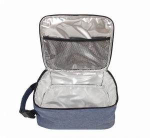 Good Quality Aluminium Foil 6 Cans Thermal Insulated Cooler Bike Carrier Food Delivery Bag