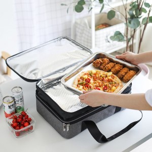 Factory Custom Durable Insulated Thermal Food Delivery Lunch Bag Waterproof Portable Pizza Carry Picnic Cooler Bag