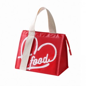 Custom Insulation Portable Oxford Cloth Lunch Takeaway Aluminum Foil Small Mini Cooler Bag For Food