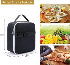 New Fashion Customizable Reusable Picnic Bag Soft Leakproof Waterproof Lunch Bag Portable Insulated Food Container Tote