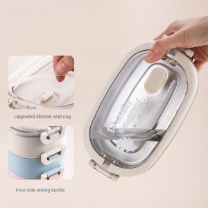 Hot Selling Portable Insulated Bento Sealed And Leak-Proof Kids Lunch Box Set With Bag