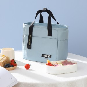 Manufacturer Aluminum Thermal Insulation Fashion Simple Handle Ice Pack Cooler Women Lunch Bags