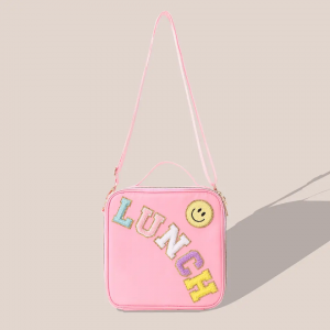 Insulated Custom Logo Nylon Lunch Bag Tote Customized Letter Patches Waterproof Portable Outdoor Picnic Cooler Box Crossbody Bag