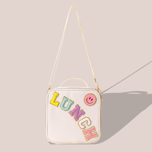Insulated Custom Logo Nylon Lunch Bag Tote Customized Letter Patches Waterproof Portable Outdoor Picnic Cooler Box Crossbody Bag