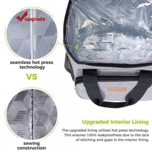 20 Can Hot Selling Waterproof Insulated Soft Lunch Cooler Bag Outdoor Tote Cooler Lunch Bag