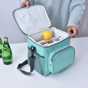 Hot Sale Classic Style Portable Thermal Outdoor 600d Polyester High Quality Lunch Box Insulated Lunch Bag Cooler Tote Bags