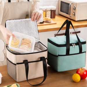 Wholesale Customized Picnic Insulation Lunch Bag Outdoor Portable Thickened Waterproof Lunch Box Bags Food Cooler Bag