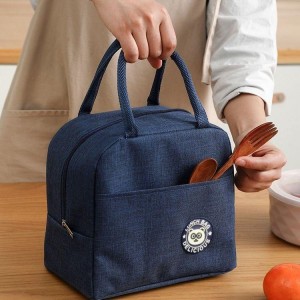 Wholesale Oxford Lunch Bags Portable Thermal Bags Aluminum Foil Insulated Bento Handbags For Kids Waterproof Picnic Cooler Bags