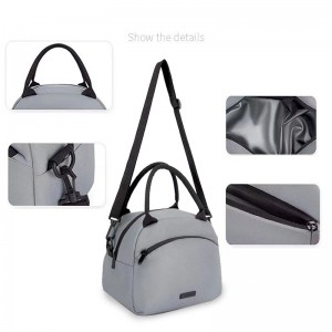 Leakproof Insulated Cooler Lunch Tote Bags For Work Bento Box Insulated Messenger Bags Camping Fresh Keeping Handbags