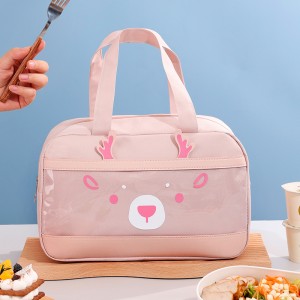 Custom Waterproof Backpack Cooler Thermal Insulated Delivery Bag Bike Big Restaurant For Hot And Cold Food Pizza Pink Reflective