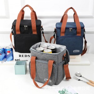 Custom Portable Foldable Children Picnic Bag School Insulated Kid Lunch Cooler Bag For Women