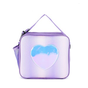 Cute Love Shape Large Capacity Multifunctional Lunch Bag With Shoulder Strap For Easy Carrying Cooler Bag