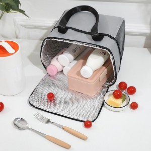 New Large-capacity Square Portable Ice Pack Outdoor Picnic Bag Simple Thick Aluminum Foil Insulation Bag