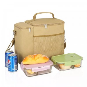 Reusable Lunch Box Outdoor Thermal Food Storage Bag Insulated Polyester Cooler Bags Camping Beach Cooler Picnic Bag