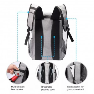 Custom Logo Outdoor Portable Picnic Large-capacity Thermal Insulation Backpack Insulated Cooler Bag