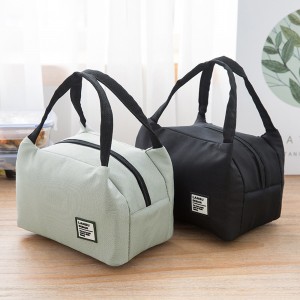 Customize Logo Insulated Canvas Box Tote Bag Thermal Cooler Food Lunch Bags For Food Fruit