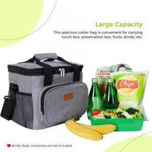 20 Can Hot Selling Waterproof Insulated Soft Lunch Cooler Bag Outdoor Tote Cooler Lunch Bag