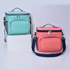 Hot Sale Classic Style Portable Thermal Outdoor 600d Polyester High Quality Lunch Box Insulated Lunch Bag Cooler Tote Bags