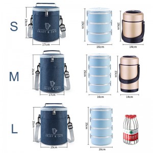 Customized Portable One-Shoulder Picnic Insulation Waterproof Outdoor Picnic Bag round Lunch Cold Storage Bag