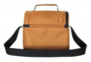 Deluxe Dual Compartment Insulated Lunch Cooler Bag,Double Color Lunch Bag With Removable Shoulder Strap