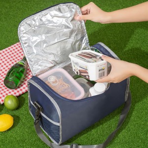Shoulder Strap Thermal Cooler Bag Waterproof Insulated Outdoorplasticle Lunch Bags Picnic Food Bag Custom Zipper Usually