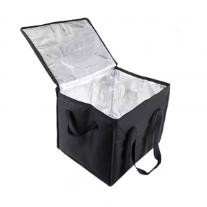 Large Capacity Foldable Oxford Insulated Lunch Bag Portable Container Picnic Bag Food Delivery Cooler Bag With Handle