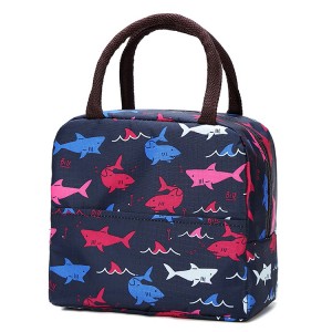 Portable Women Kids Insulated Canvas Cooler Lunch Box Picnic Bags With Custom