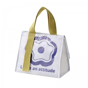 Custom Insulation Portable Oxford Cloth Lunch Takeaway Aluminum Foil Small Mini Cooler Bag For Food