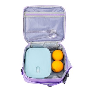 Cute Love Shape Large Capacity Multifunctional Lunch Bag With Shoulder Strap For Easy Carrying Cooler Bag
