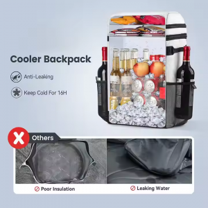 Custom Cans Cooler Bag For Beach Travel Reusable Insulation Cooler Bags Backpack For Picnic