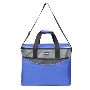 Wholesale New Design Custom Logo Non Woven Cooler Bag Large Capacity Foldable Fresh Food Container Picnic Bag
