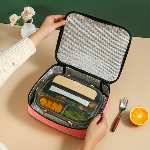 New Thermal Insulation Lunch Bag Thick Aluminum Foil Portable Lunch Box Bag Office Worker With Meal Picnic Insulation Bag